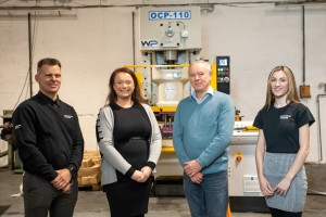 Cotmor (Group L): (l-r) Russell Hartill (Worcester Presses), Louise Forrest, David Cotterill (both Cotmor) and Emily Jackson (Worcester Presses)