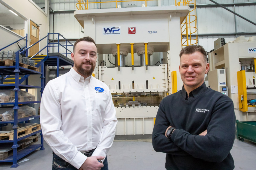 (l-r) Matt Adams (BPL Engineering Group) and Russell Hartill (Worcester Presses)