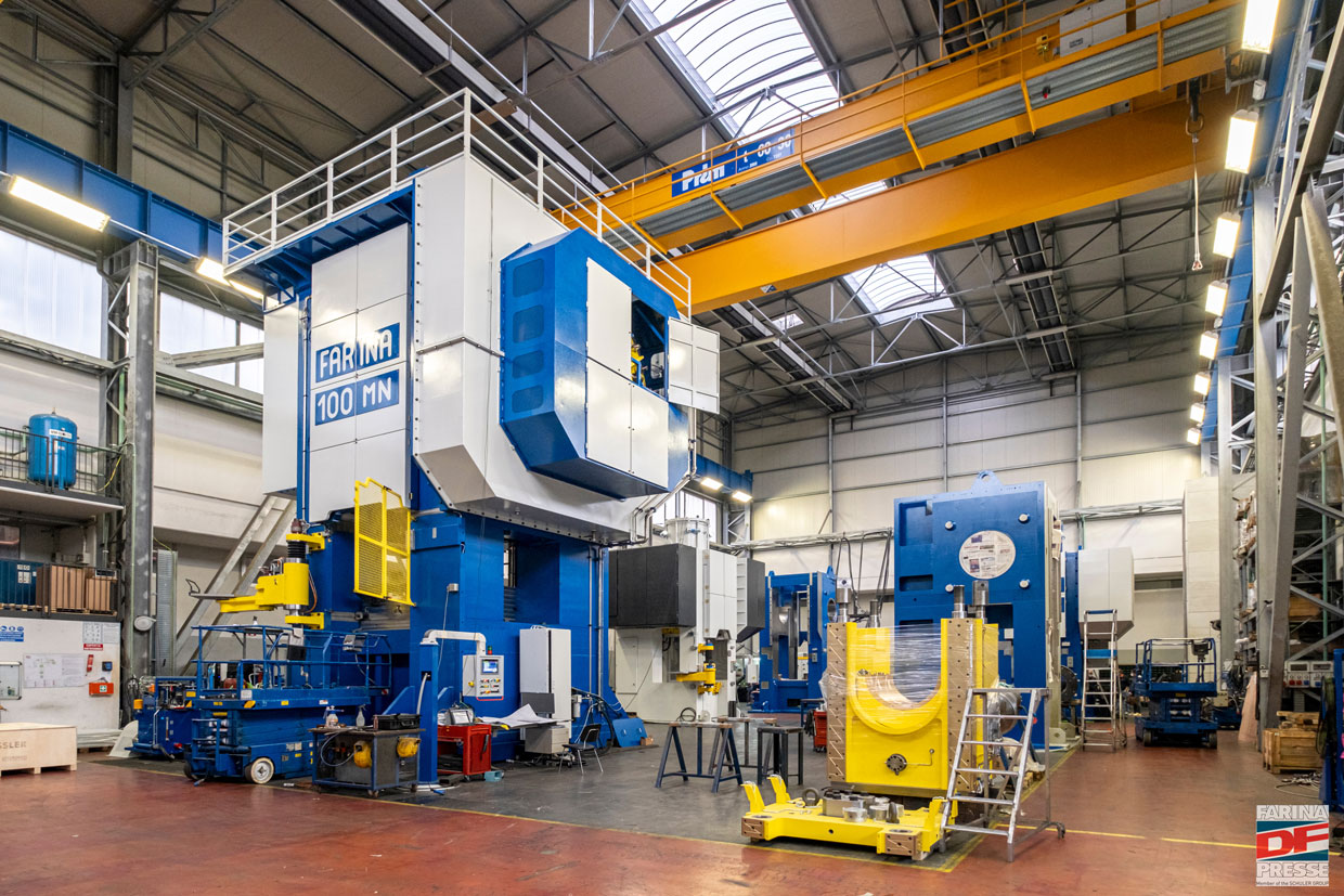 Schuler subsidiary Farina supplies a 10,000-ton GLF forging press to steel ring manufacturer Molla. © Schuler