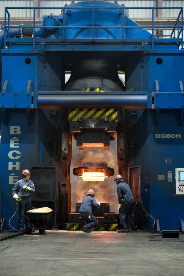 The Italian Siderforgerossi Group has ordered a counterblow hammer for large forgings. © Schuler