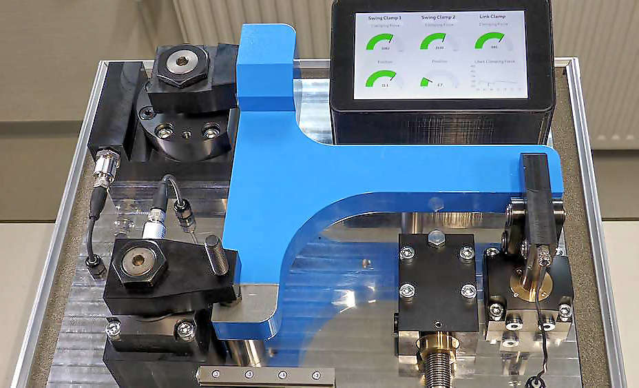 On show also will be an Industry 4.0 demonstration showing different clamping elements, such as hinge, swing and bore clamps, feeding back workholding data from sensors.